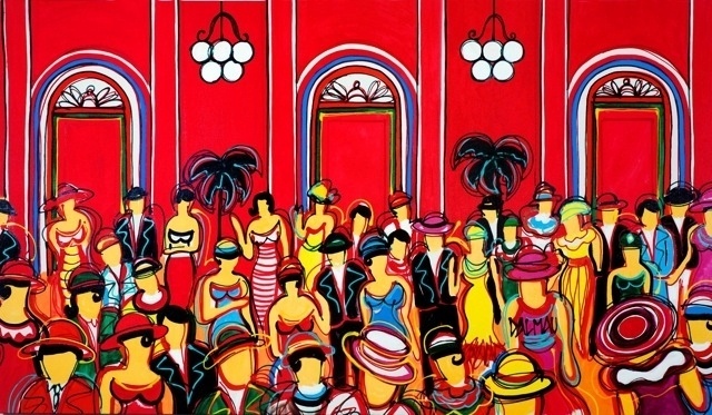 O artista espanhol David Dalmau tem 20 de suas obras expostas na mostra inédita "A Festa de Dalmau", em cartaz de 10 de dezembro, às 20h, até 14 de fevereiro de 2016, no hotel Blue Tree Premium Faria Lima. A curadoria é da jornalista e fotógrafa Adriana Guidolin. - Divulgação