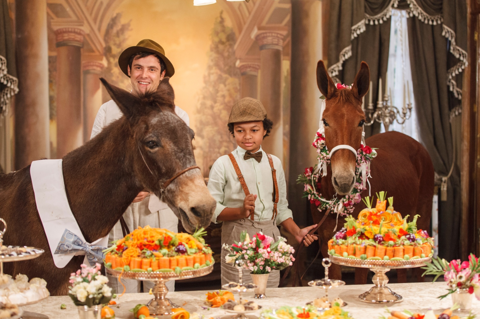 Casamento dos burros Policarpo e Rita Hayworth tem direito a bolo de cenoura em "Êta Mundo Bom" - undefined