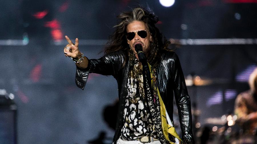 Steven Tyler durante apresentação do Aerosmith no Rock in Rio - Bruna Prado/UOL