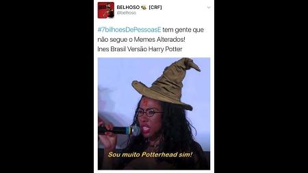 Internautas criaram memes com a Inês Brasil nas histórias de Harry