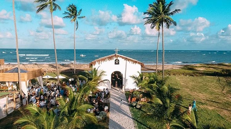 Capela dos Milagres, onde será realizado com casamento de Whindersson Nunes e Luísa Sonza - Reprodução/site Capela dos Milagres - Reprodução/site Capela dos Milagres