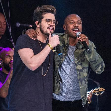 Luan Santana e Thiaguinho - Fábio Rocha/TV Globo - Fábio Rocha/TV Globo
