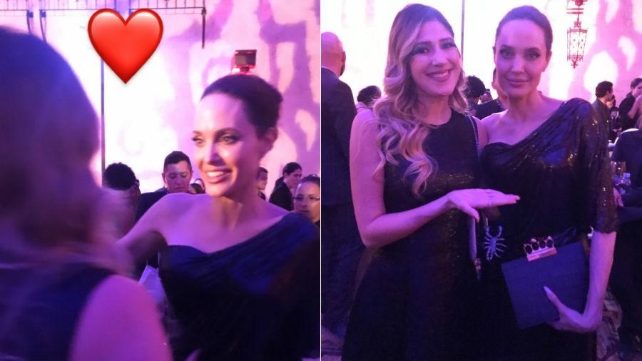 Dani Calabresa tieta Angelina Jolie em première de Malévola - Dona do Mal - Reprodução/Instagram