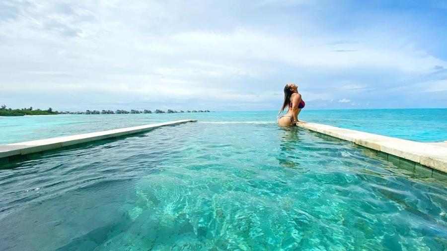 Carla Perez nas Maldivas - Reprodução/Instagram