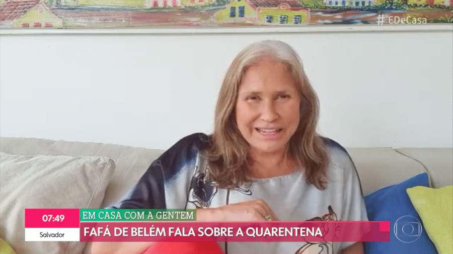 Fafá de Belém em entrevista ao "É de Casa" - Reprodução/Globo