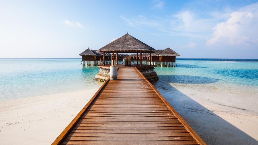 Bangalô nas Maldivas: arquipélago não incluirá a dose de reforço na exigência para considerar o turista totalmente vacinado - Getty Images