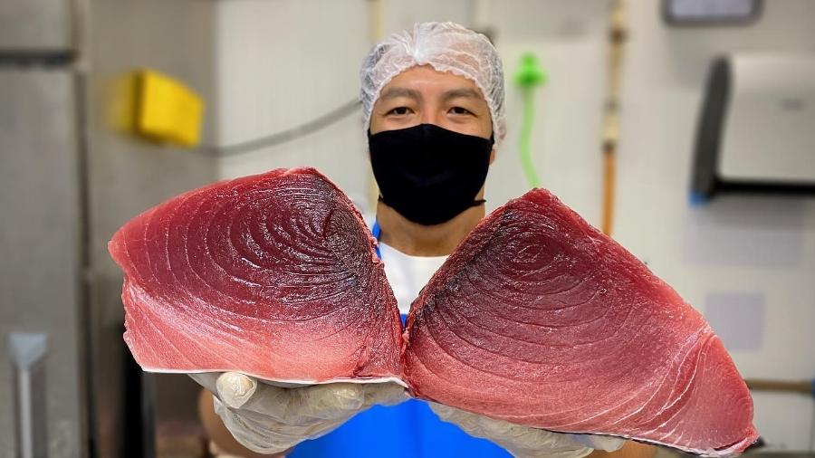 Para André Saburó, da Quina do Futuro (Recife), semelhança entre atum e boi vai além da carne vermelha - Arquivo pessoal