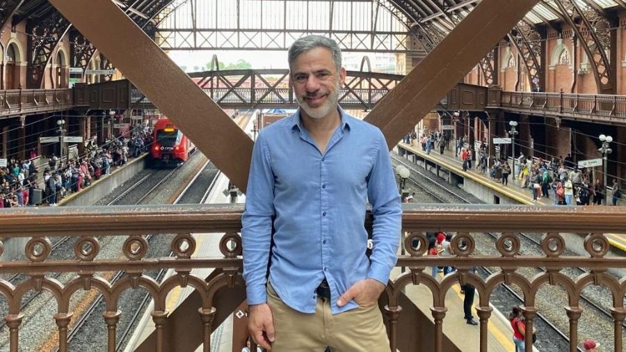 Seth Kugel, jornalista de NY que morou em São Paulo, na Estação da Luz - Arquivo pessoal