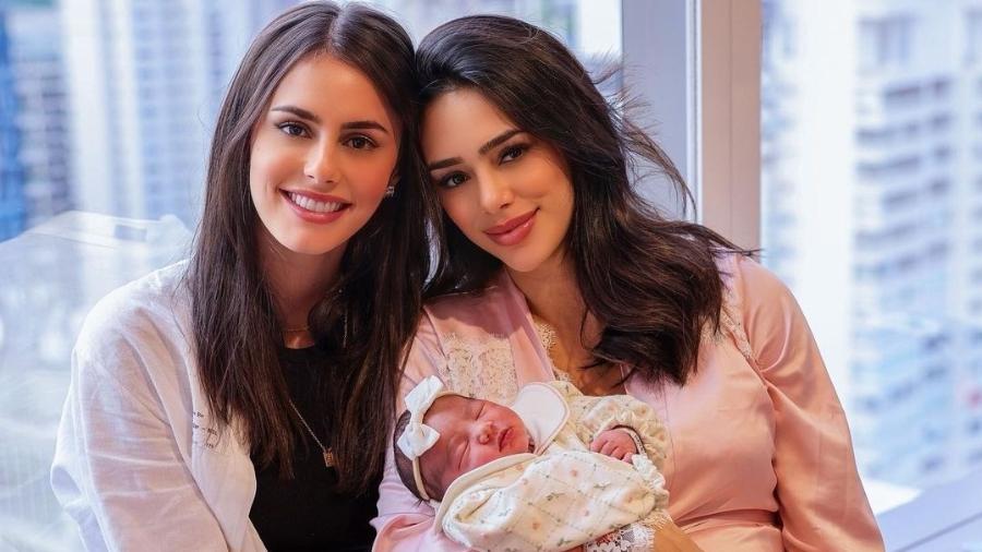 Bruna Biancardi com a irmã Bianca e a filha, Mavie - Reprodução/Instagram