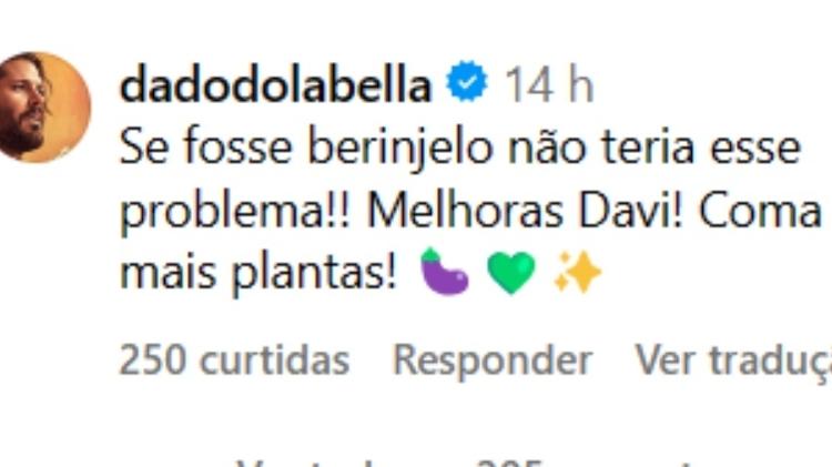 BBB 24: Dado Dolabella brinca com Davi após meme do 'calabreso'
