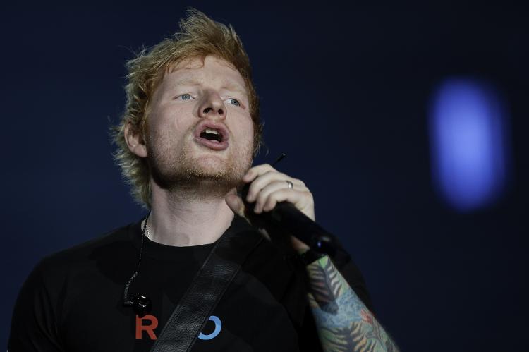 19.set.2024 - Ed Sheeran se apresenta no Palco Mundo do quarto dia de Rock in Rio