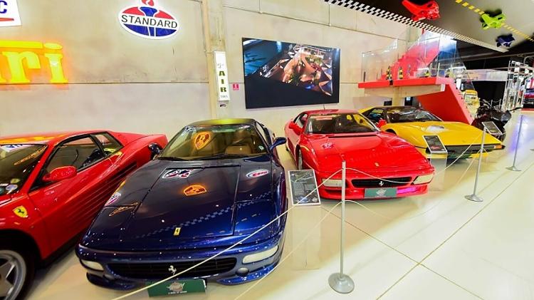Foto de divulgação do Dream Car Museu exibe Ferrari idêntica à que sofreu acidente Foto de divulgação do Dream Car Museu exibe Ferrari idêntica à que sofreu acidente