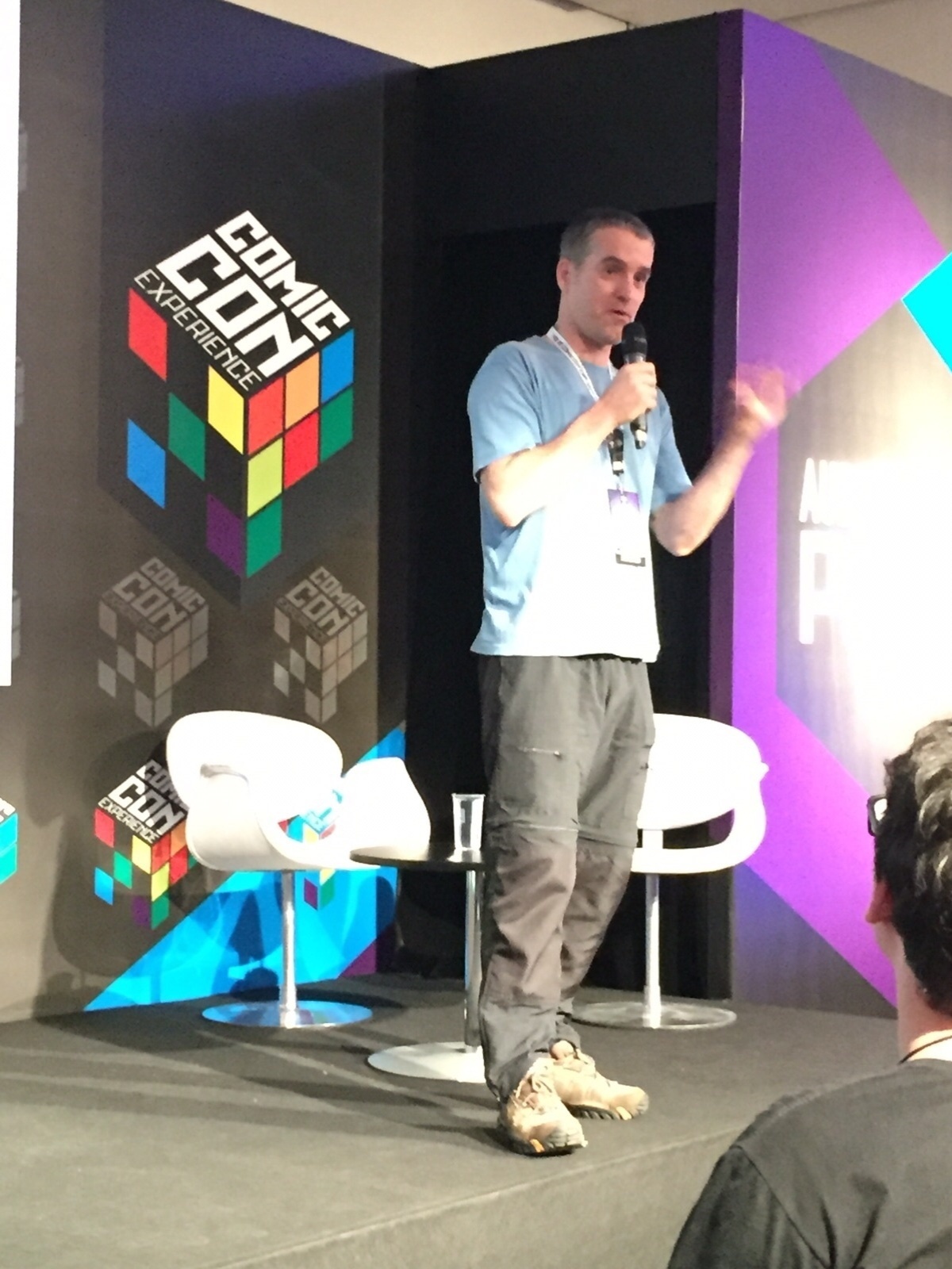 6.dez.2015 - Alexandre Beck, criador da tirinha "Armandinho", durante a Comic Con Experience - Felipe Cruz /UOL