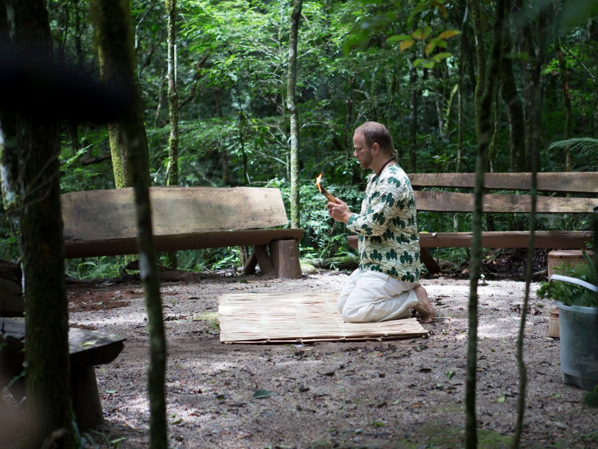 Cena do filme "Espaço Além - Marina Abramovic e o Brasil" - Divulgação
