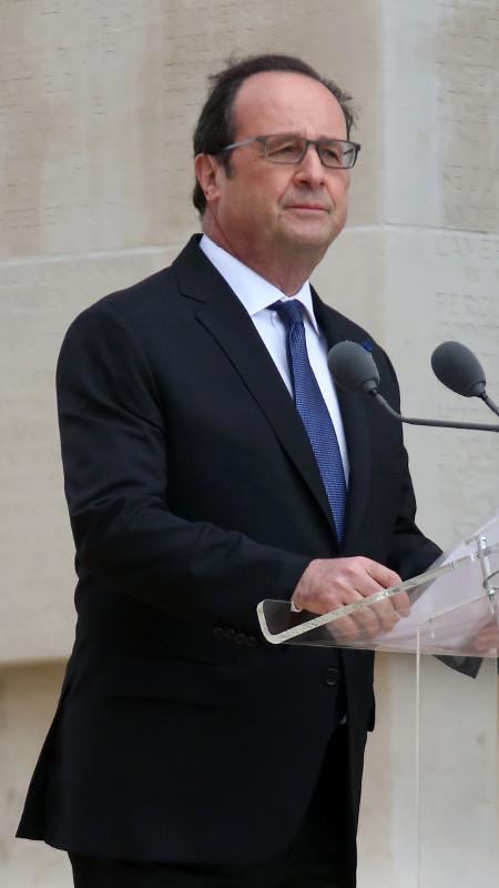 O presidente francês François Hollande em evento oficial - Getty Images