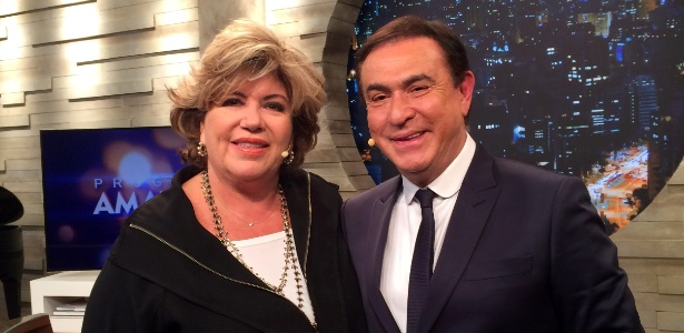 Silvia Poppovic com Amaury Jr. - Divulgação - Divulgação