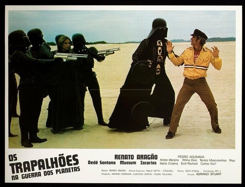 Cartaz do filme "Os Trapalhões na Guerra dos Planetas" (1978), de Adriano Stuart - Reprodução