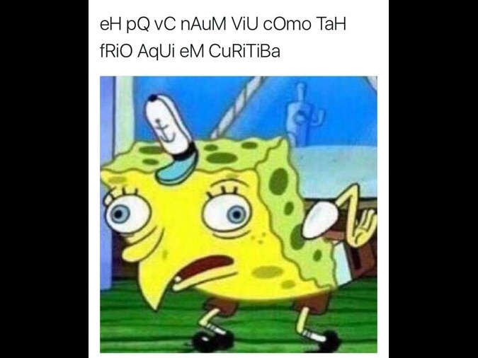 bob esponja deboche meme