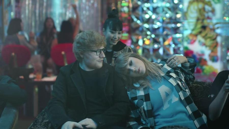 Taylor Swift e Ed Sheeran no clipe da música "End Game" - Divulgação