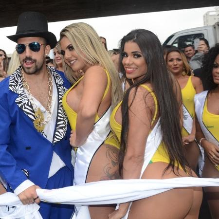 O ex-BBB Kaysar foi mestre de cerimônias do lançamento do Miss Bumbum 2018 - Eduardo Martins / AgNews - Eduardo Martins / AgNews