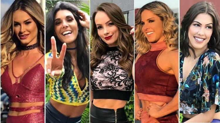 Cinco bailarinas do "Domingão do Faustão" são demitidas - Fotomontagem/UOL/Reprodução/Instagram - Fotomontagem/UOL/Reprodução/Instagram