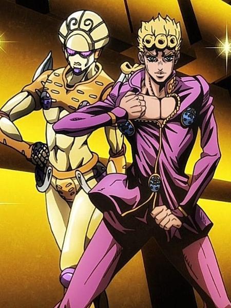 Personagens do anime "JoJo's Bizarre Adventure", exibido na Crunchyroll - LUCKY LAND COMMUNICATIONS/SHUEISHA,JOJO's Animation GW Project - LUCKY LAND COMMUNICATIONS/SHUEISHA,JOJO's Animation GW Project