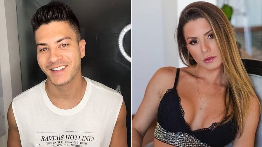 Arthur Aguiar e Aricia Silva vivem affair após ele se separar de Mayra Cardi - Reprodução/Instagram