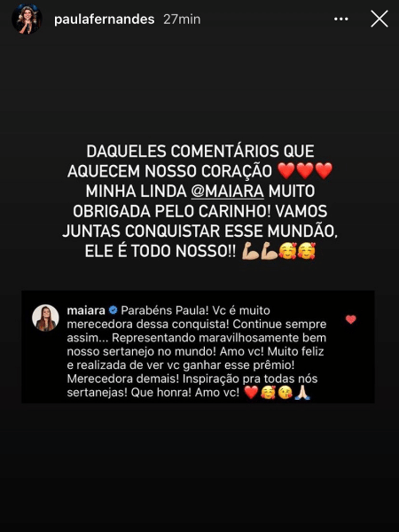 paula fernandes - Reprodução/Instagram/@paulafernandes - Reprodução/Instagram/@paulafernandes