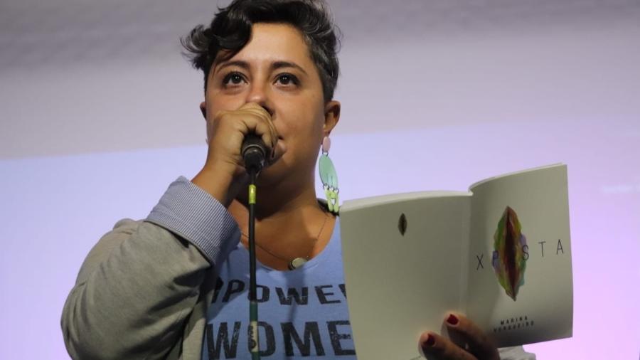 A poetisa Marina Vergueiro superou a Aids e hoje vive com o vírus HIV - Arquivo pessoal