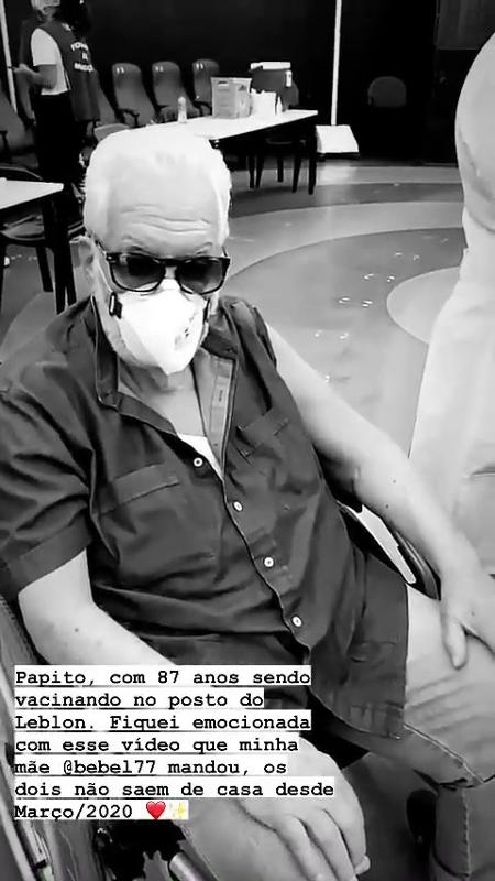 Manoel Carlos recebeu vacina - Reprodução/Instagram @julia.almeidabailey - Reprodução/Instagram @julia.almeidabailey