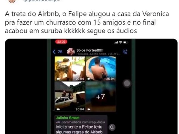 Treta em casa alugada pelo Airbnb viraliza nas redes sociais