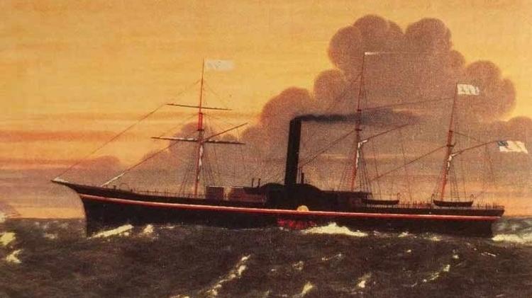 Pintura do SS Central America - Reprodução - Reprodução