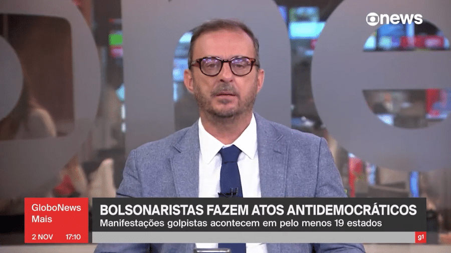 "Não levou nem a meia de varizes dele", disse Octavio Guedes no "GloboNews Mais" - Reprodução/Globoplay