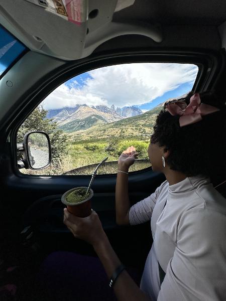 Na Estrada - Genro levou a sogra até o 'fim do mundo', no Ushuaia - Arquivo pessoal - Arquivo pessoal