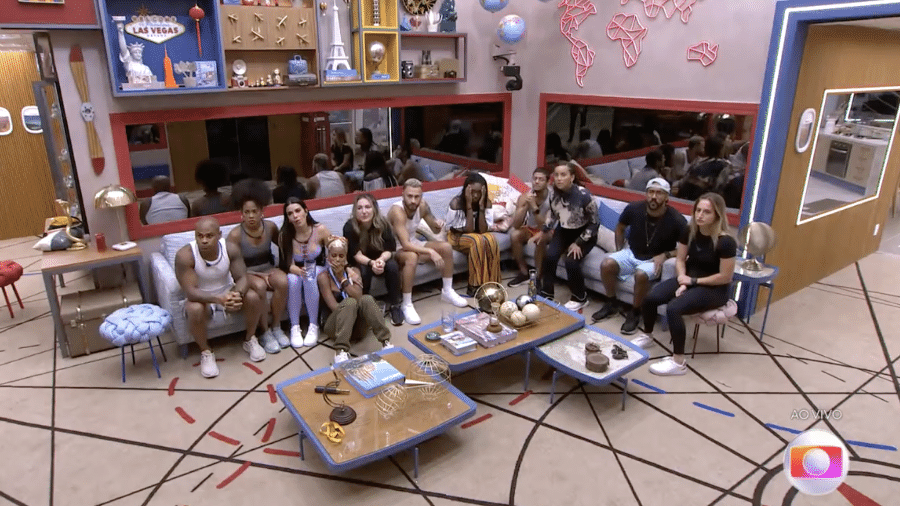 BBB 23: Brothers se reúnem na sala após eliminação de MC Guimê e Cara de Sapato - Reprodução/Globoplay