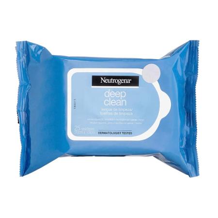 Lenços Demaquilantes Deep Clean - 25 unidades, Neutrogena - Divulgação - Divulgação