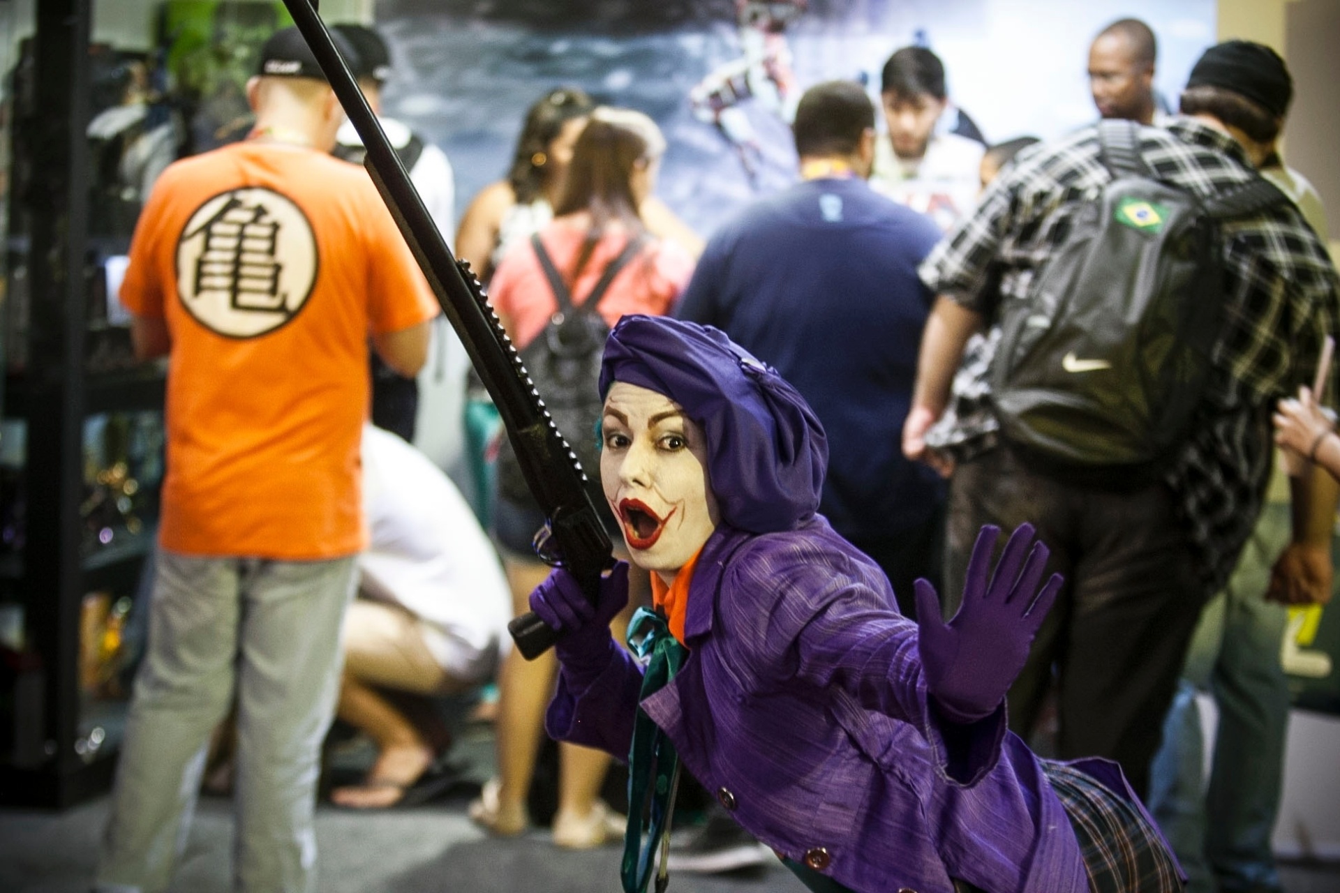 3.dez.2015 - Cosplayers capricham nas fantasias na Comic Con Experience 2015, no Centro de Exposições São Paulo Expo - Lucas Lima/UOL