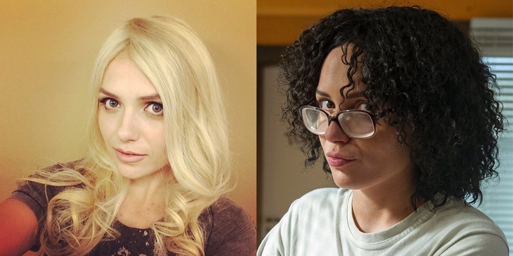 Em "Alto Astral", Monica estreou como atriz na TV, com o papel duplo de Scarlet, uma patricinha loira mimada, e Cidinha, uma faxineira simplória e feia - Divulgação/Montagem