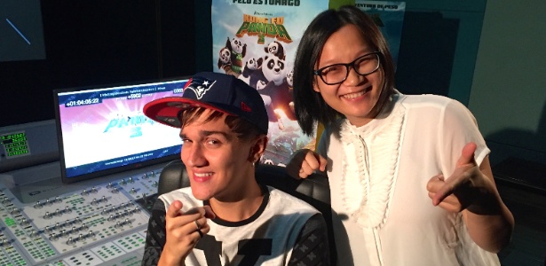 Jiang Pu e o Christian Figueiredo gravaram vozes para o filme "Kung Fu Panda 3" - Divulgação