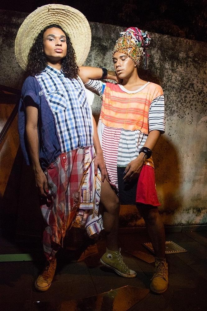 Os modelos Manauara Clandestina e Randerson Souza posam em ensaio exclusivo para o UOL - Rafael Kennedy e Carlos Poblete/Bapho Produções/Divulgação