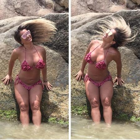 Fani posa de biquíni na praia: "Meu corpo mudou, mas os meus cabelos" - Reprodução/Instagram