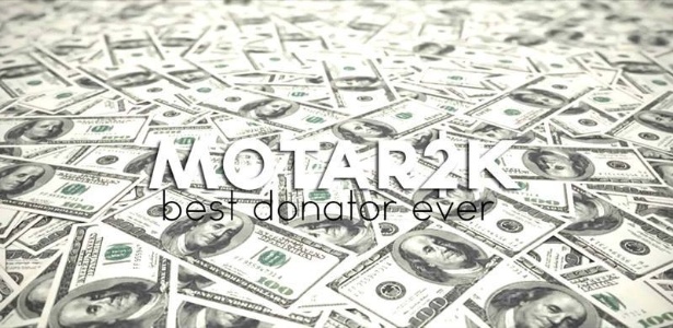 Banner da página de Motar2k no Facebook, auto-declarado "melhor doador de todos" no mundo dos eSports - Reprodução