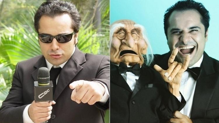Warley Santana no "CQC" e como ventríloquo - Reprodução/Montagem/UOL - Reprodução/Montagem/UOL