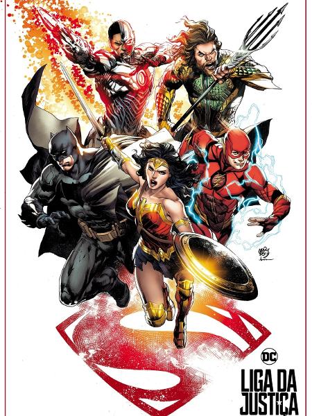 Cartaz do filme "A Liga da Justiça" desenhado pelo quadrinista brasileiro Ivan Reis - Ivan Reis/Reprodução - Ivan Reis/Reprodução