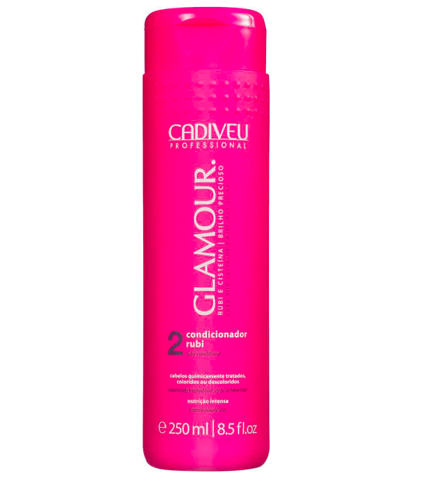 Condicionador Glamour Rubi, R$ 27,90, Cadiveu Professional, belezanaweb.com.br - Divulgação