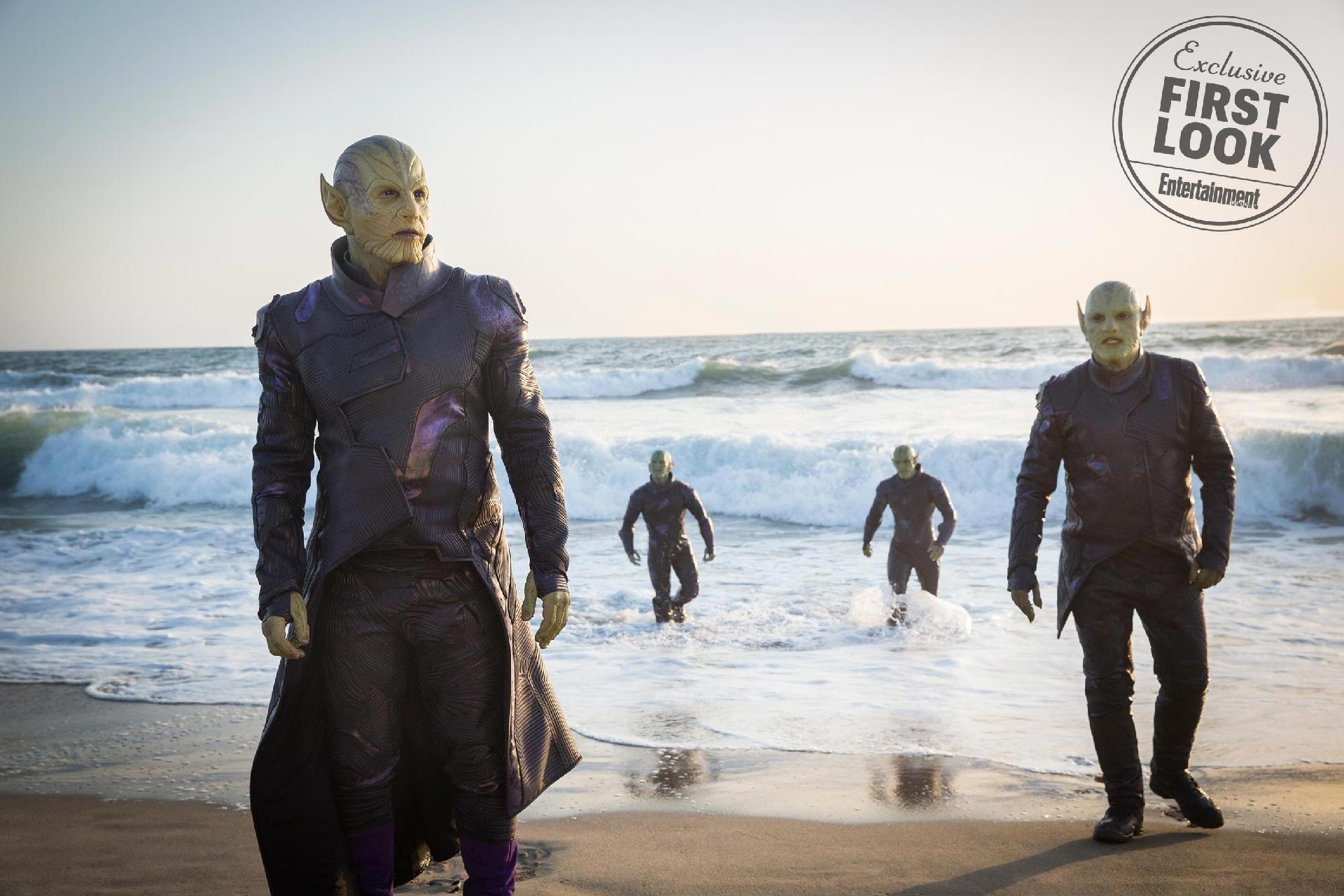 O filme mostra os Skrulls; estreia de Capitã Marvel está marcada para  14 de março de 2019 - Reprodução/Entertainment Weekly
