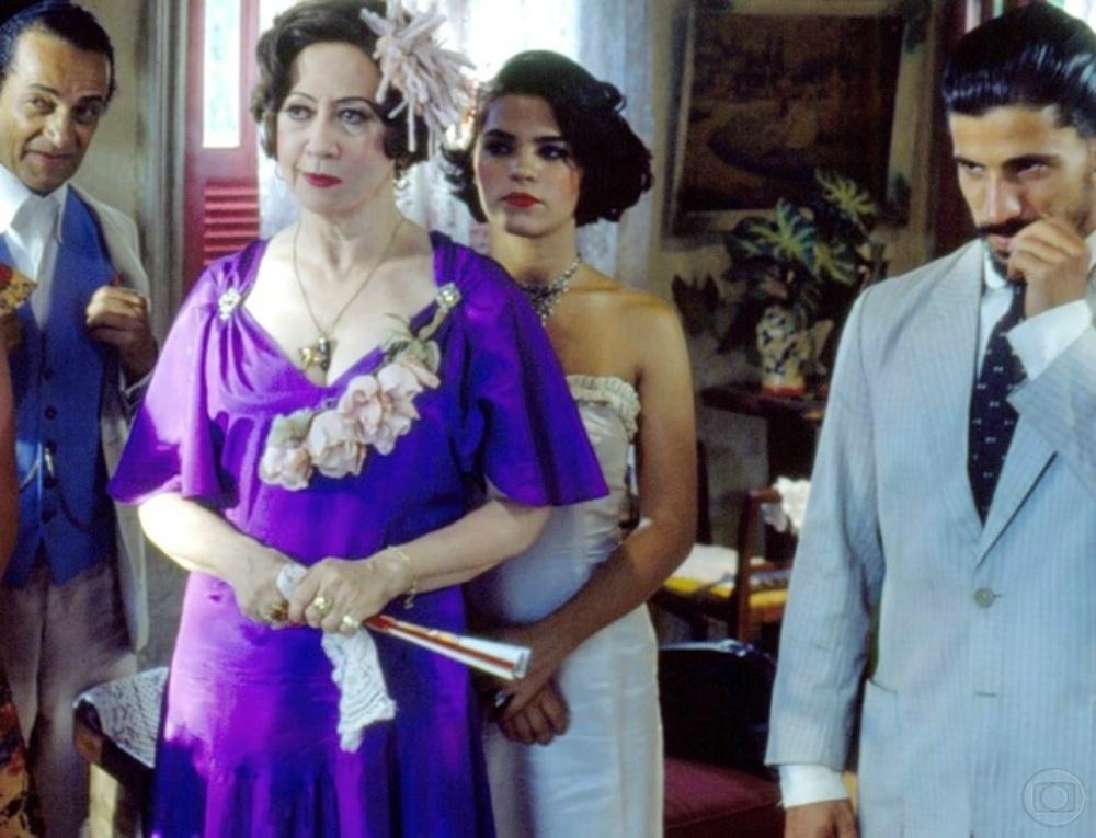 Renascer (1993): "Jacutinga era uma cafetina da roça. Arregimentava meninas cujos pais não as perdoavam por terem se entregado antes do casamento". - Divulgação/Globo