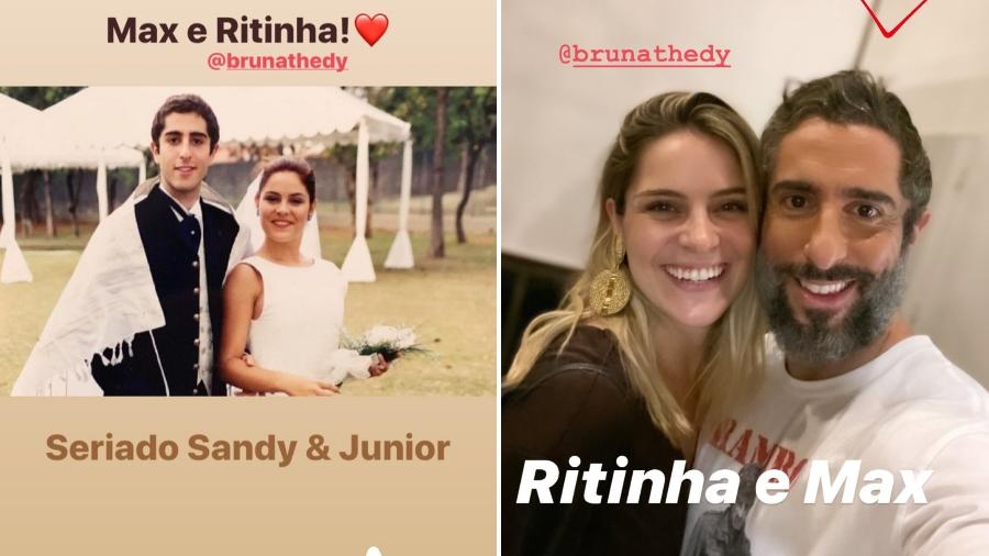Ritinha (Bruna Thedy) e Max (Marcos Mion) em Sandy & Junior - Reprodução/ Instagram