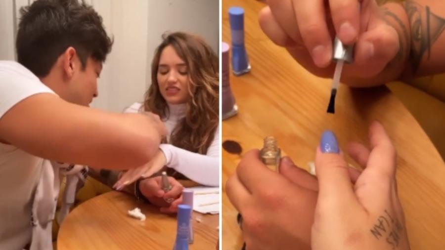 Daniel Caon serviu de manicure para Rafa Kalimann - Reprodução/Instagram