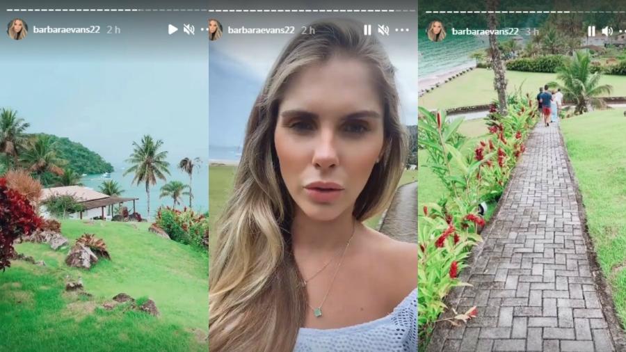 Bárbara Evans faz tour em pousada - Reprodução Instagram